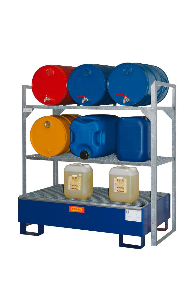 Hordóállvány 6 x 60 l-es hordókhoz és kis tartályokhoz