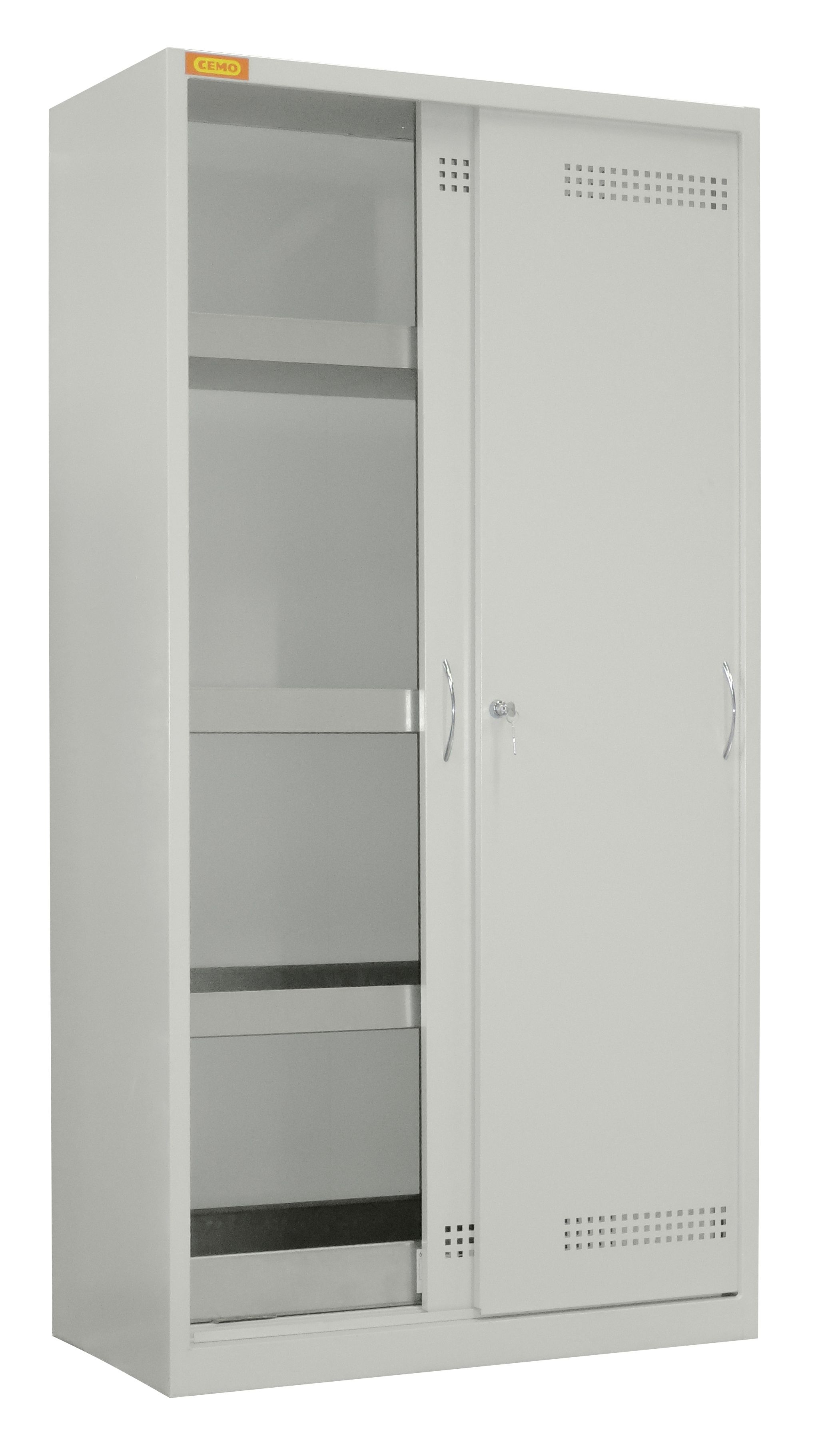 Környezetvédelmi szekrény tolóajtóval